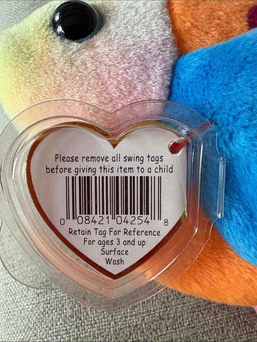Ty Beanie Babies: Lips and Pinky. Like new with all tags.
